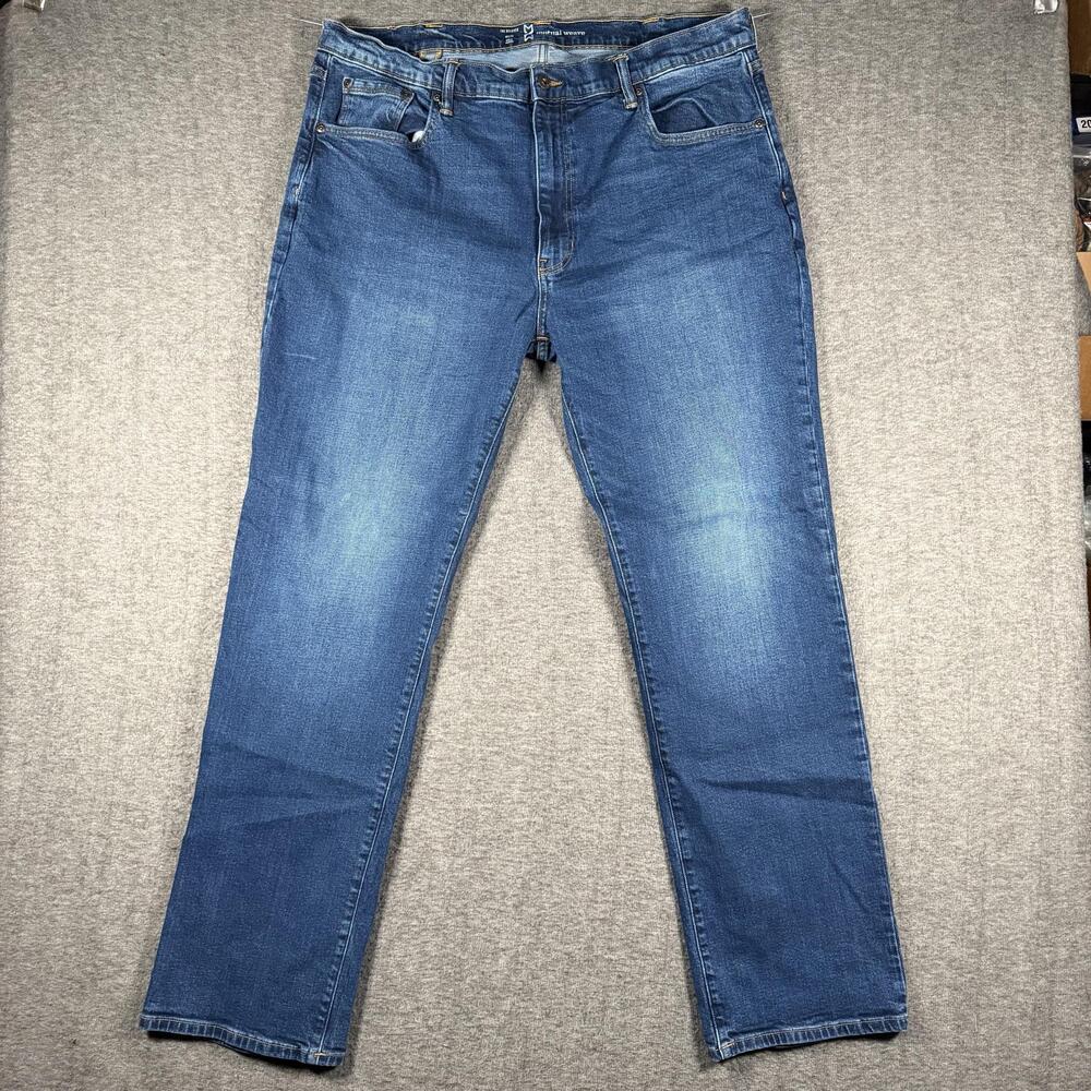 Mutual Weave Jeans Mens 40x32 Blue Medium Wash Relaxed Straight Denim Pants
